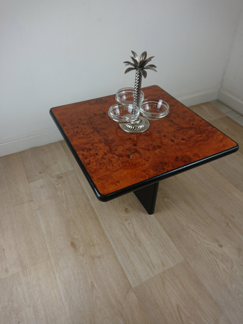 Burr wood coffee table