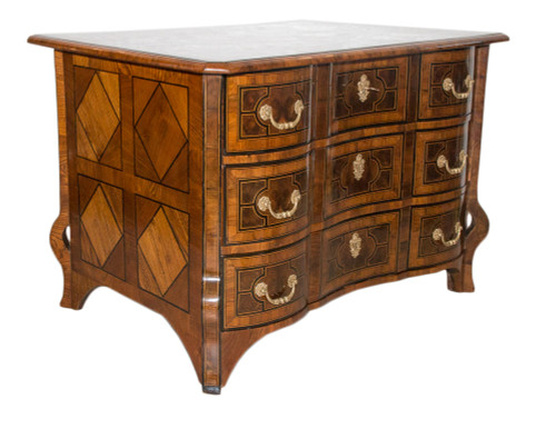 Mazarine Commode In Marquetry Louis XIV Period