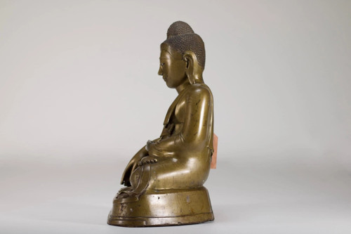 Burmese bronze Shakyamuni Buddha, 19th century.