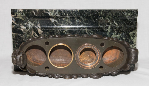 Inkwell In Bronze Restoration Period Circa 1820/1830