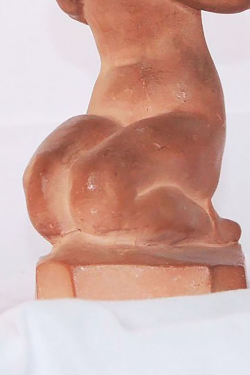 SEATED WOMAN, Art Deco Terracotta