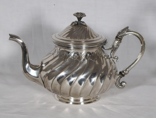 5-piece silver-plated Boulenger service, late 19th century