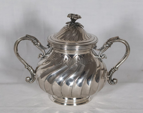 5-piece silver-plated Boulenger service, late 19th century