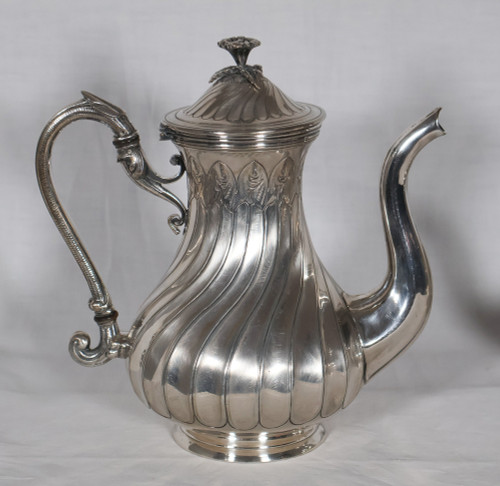 5-piece silver-plated Boulenger service, late 19th century