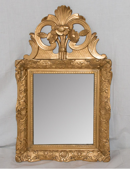 Carved and Gilded Wood Mirror Early 19th Century