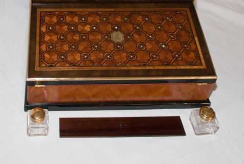 Paul Sormani Writing Case In Marquetry Circa 1860