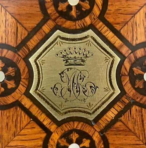 Paul Sormani Writing Case In Marquetry Circa 1860