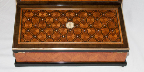 Paul Sormani Writing Case In Marquetry Circa 1860