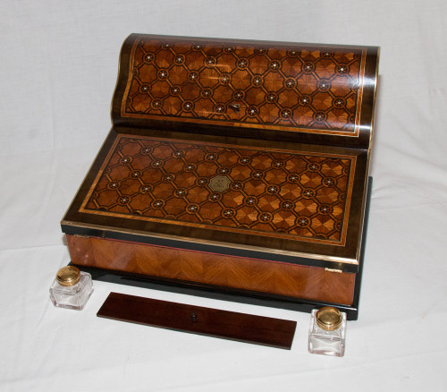 Paul Sormani Writing Case In Marquetry Circa 1860