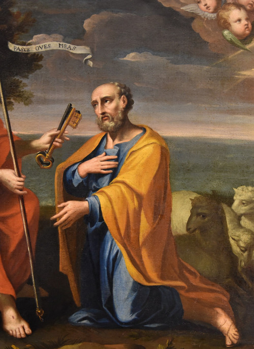 Christ Delivering The Keys To St. Peter, Paolo De Matteis (naples, 1662 - 1728) Attributed To