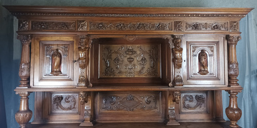 19th century Renaissance walnut sideboard