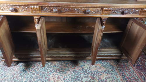 19th century Renaissance walnut sideboard