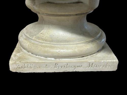 Humbert 1er Roi D'italie ( 1844-1900 ) Large Plaster Bust Early 19th century Humberto 1er