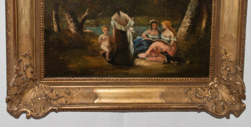 Tableau Scène De Genre époque XIXe Siècle