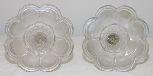 Pair Of Saint Louis Crystal Flambeaux "renaissance" Model