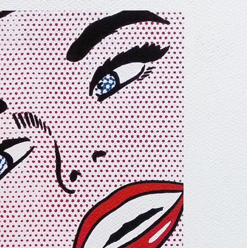 1980er Jahre Original atemberaubende Roy Lichtenstein "Smile Girl" Limited Edition Lithographie