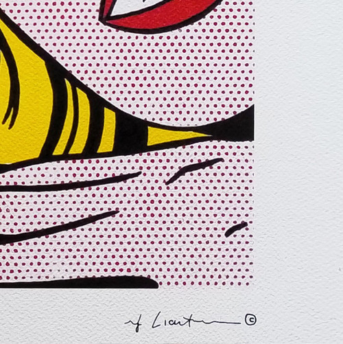 1980er Jahre Original atemberaubende Roy Lichtenstein "Smile Girl" Limited Edition Lithographie