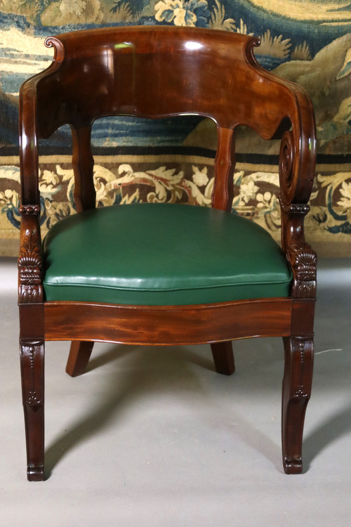 19th century office armchair