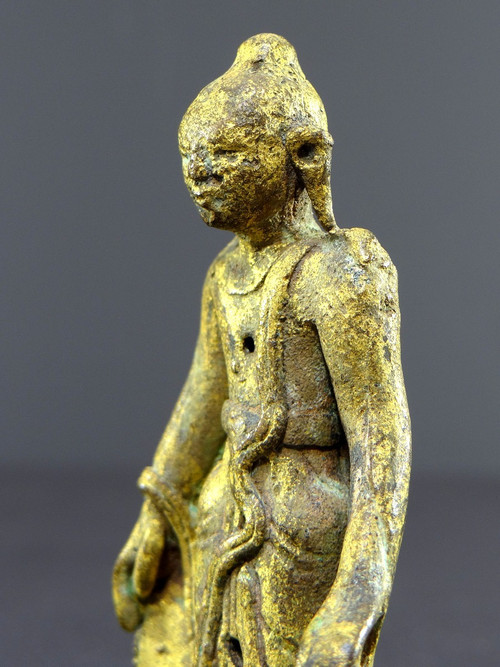 Birmanie, Région De Bagan, XVIIIème Siècle Ou Antérieur, Statue En Bronze Représentant Bouddha.