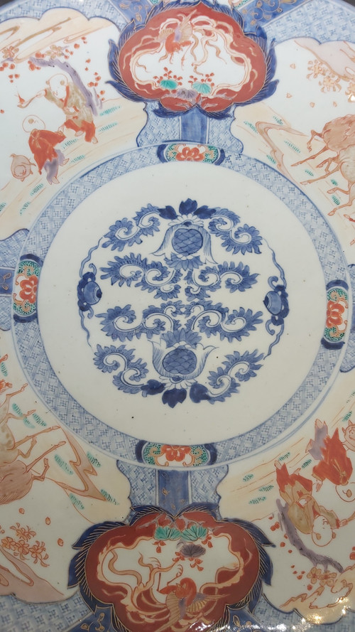 Rare large 19th century Imari dish