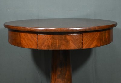 Mahogany pedestal table, Empire period - Early 19th century