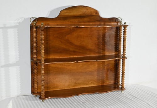 Walnut shelf, Louis Philippe period - Mid-19th century