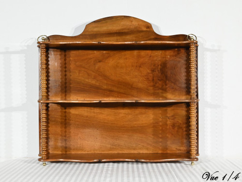 Walnut shelf, Louis Philippe period - Mid-19th century