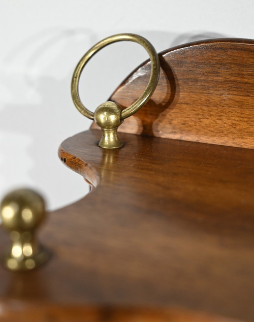 Walnut shelf, Louis Philippe period - Mid-19th century