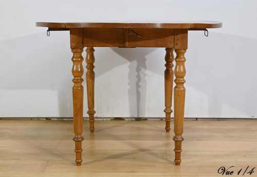 Modular table in cherry wood, Louis Philippe style - 2nd half 19th century