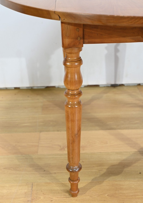 Modular table in cherry wood, Louis Philippe style - 2nd half 19th century