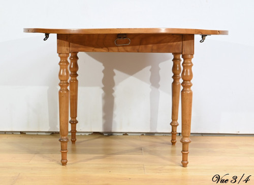 Modular table in cherry wood, Louis Philippe style - 2nd half 19th century