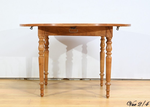 Modular table in cherry wood, Louis Philippe style - 2nd half 19th century