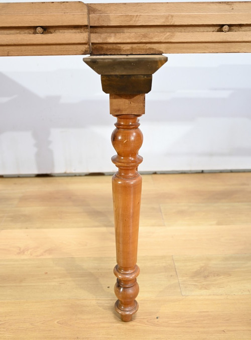 Modular table in cherry wood, Louis Philippe style - 2nd half 19th century