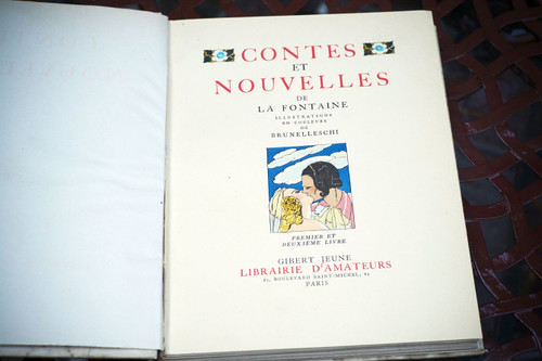 Curiosa - Jean de LA FONTAINE, CONTES ET NOUVELLES , 2 livres. 1940