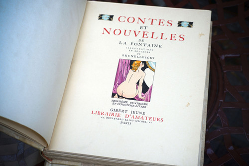 Curiosa - Jean de LA FONTAINE, CONTES ET NOUVELLES , 2 livres. 1940