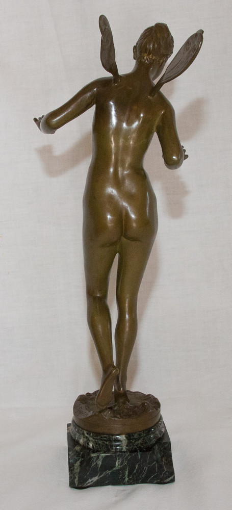 Nymphe Aus Bronze Signiert J Garnier 1853 - 1910