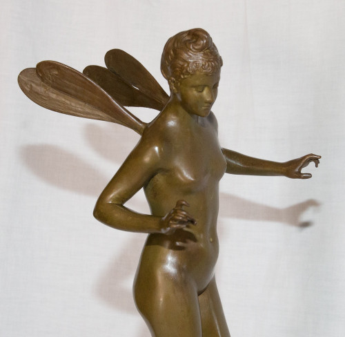 Nymphe Aus Bronze Signiert J Garnier 1853 - 1910