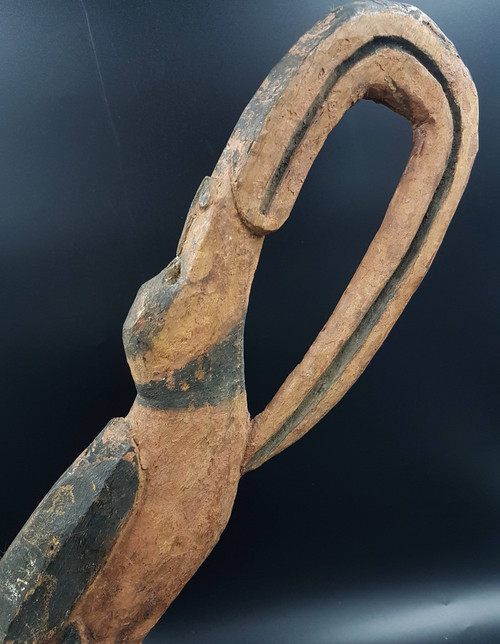 Tappo per flauto, Sawos, Sepik orientale, Papua Nuova Guinea