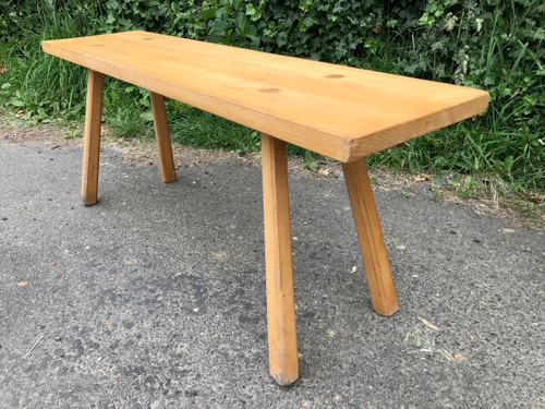 Pair of solid pine benches.