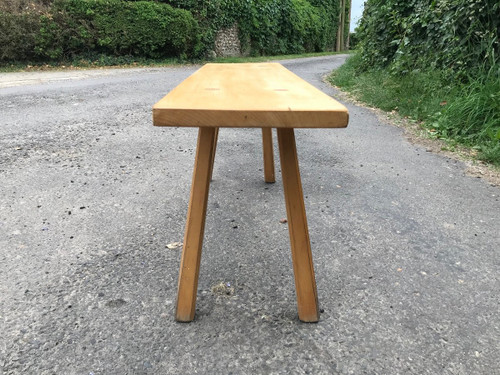 Pair of solid pine benches.