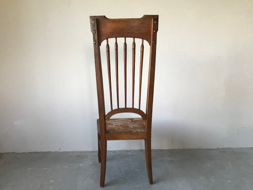 Nanny chair, Arts and Crafts style, early 20th century.