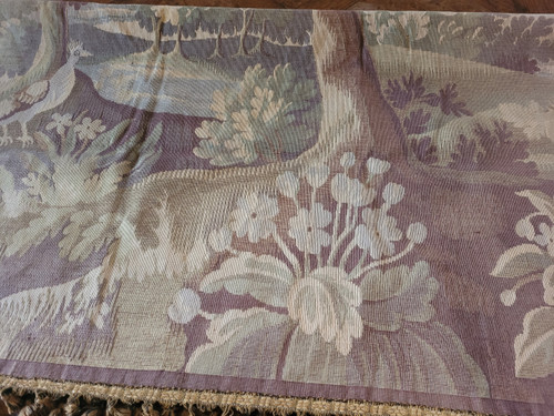 Tapestry table rug from the 19th century