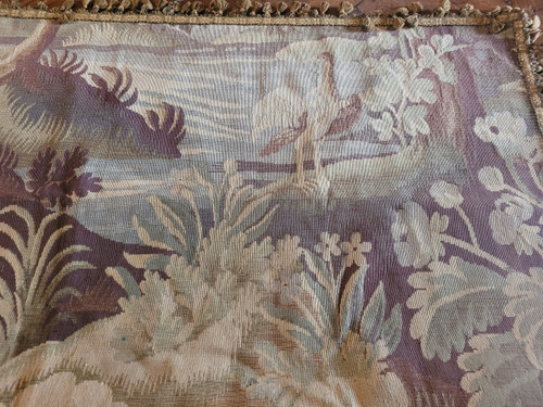 Tapestry table rug from the 19th century