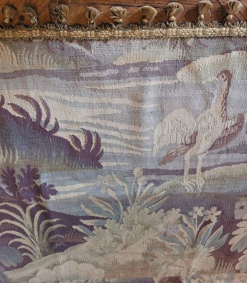 Tapestry table rug from the 19th century