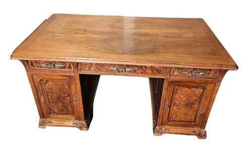 Majorelle Art Nouveau Desk “With Pine Cones”