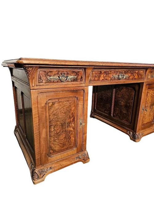 Majorelle Art Nouveau Desk “With Pine Cones”