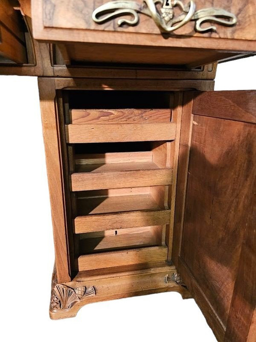 Majorelle Art Nouveau Desk “With Pine Cones”