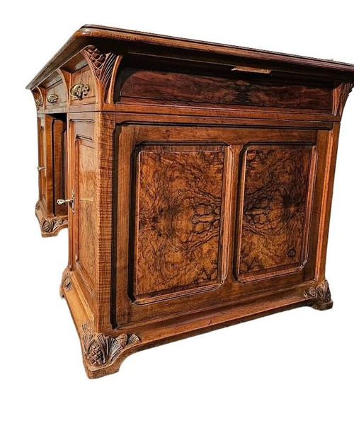 Majorelle Art Nouveau Desk “With Pine Cones”