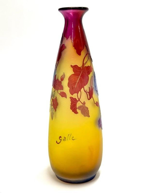 Emile Gallé Art Nouveau Vase “Volubilis”