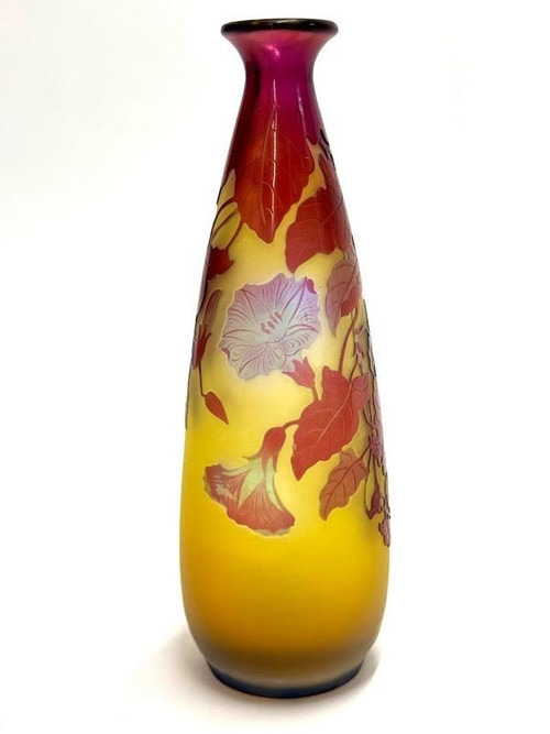 Emile Gallé Art Nouveau Vase “Volubilis”